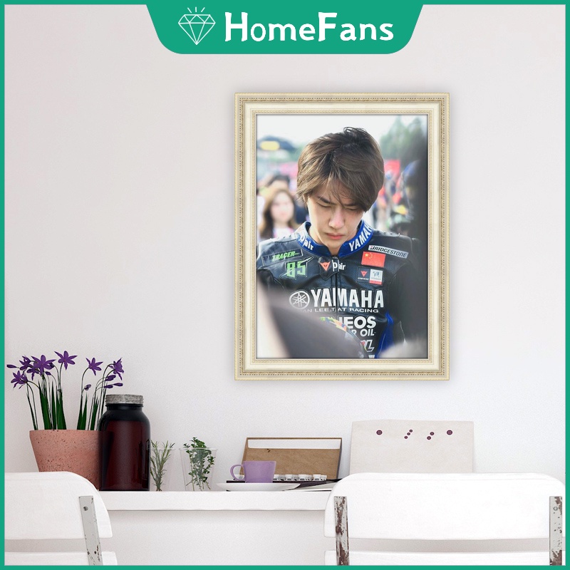 Wang Yibo Tranh Đính Đá 5D Tự Làm Hình Thần Tượng Kích Thước 30x40cm/40x50cm Trang Trí Nhà Cửa