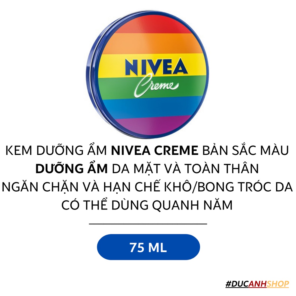 Kem dưỡng ẩm Nivea Creme Rainbow Edition 75ml