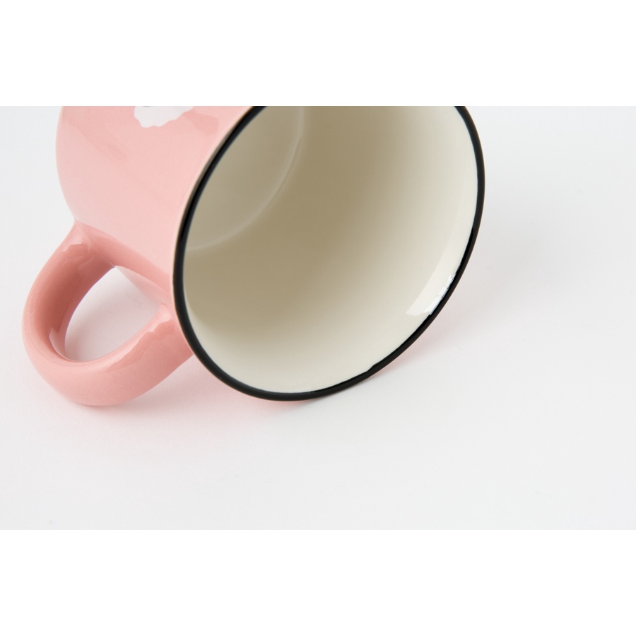 Cốc Tay Cầm ARTBOX Hàn Quốc Màu Hồng Dễ Thương Hình Nhân Vật Bichon