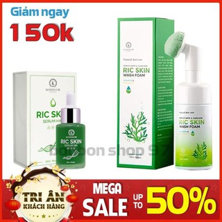 Ric Skin Combo Serum + Sữa rửa mặt Ric Skin Wash Foam