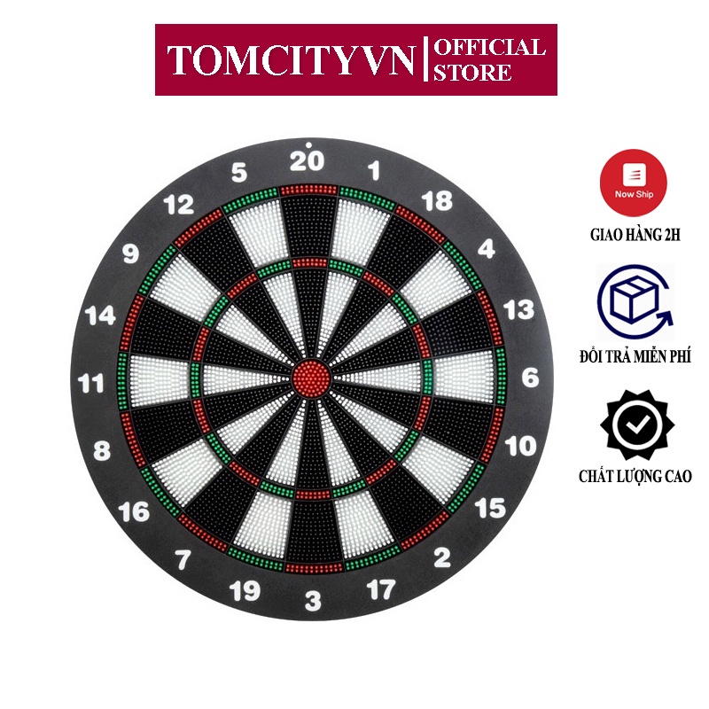 Đồ Chơi Boardgame Trẻ Em phi tiêu an toàn TOMCITY 42x42CM Tặng kèm 6 phi tiêu