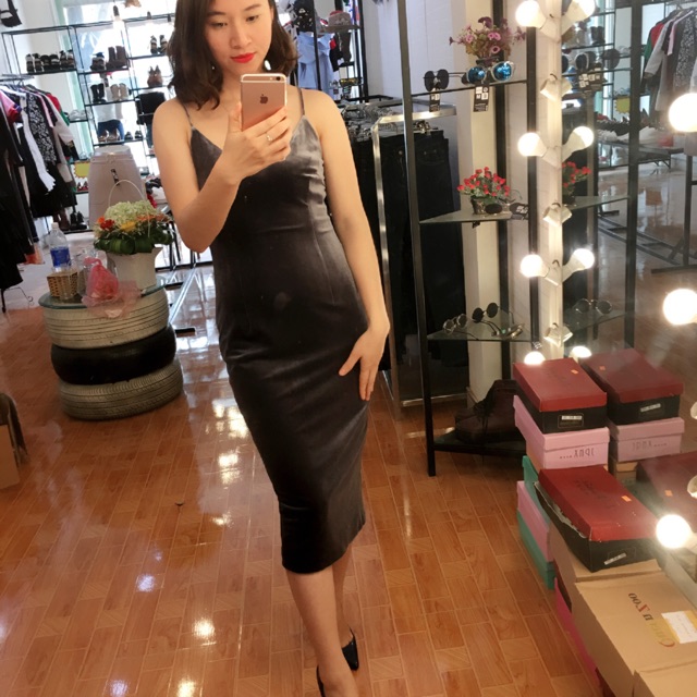 Váy body nhung