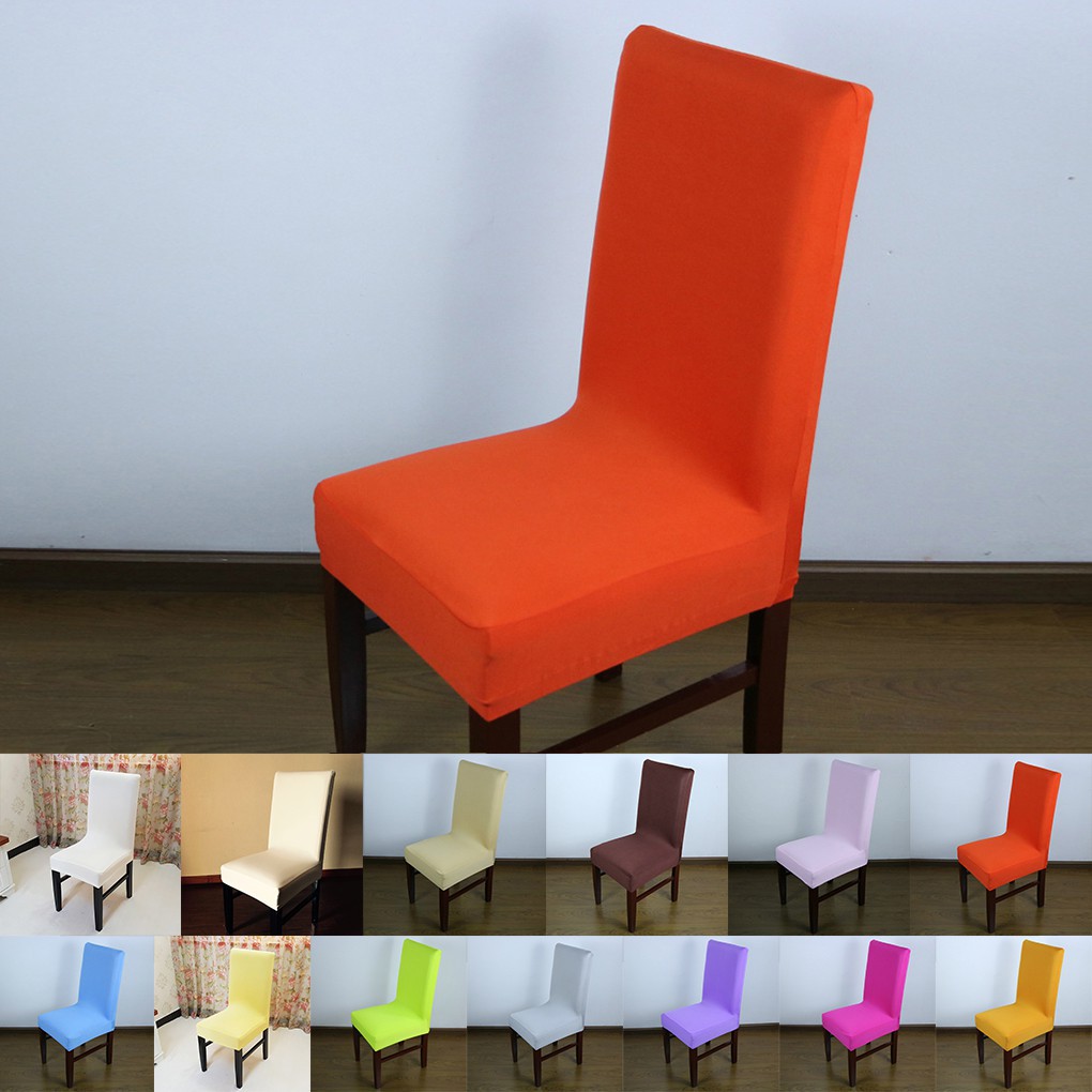 Vỏ bọc ghế trang trí màu trơn đơn giản dùng trong nhà hàng khách sạn
