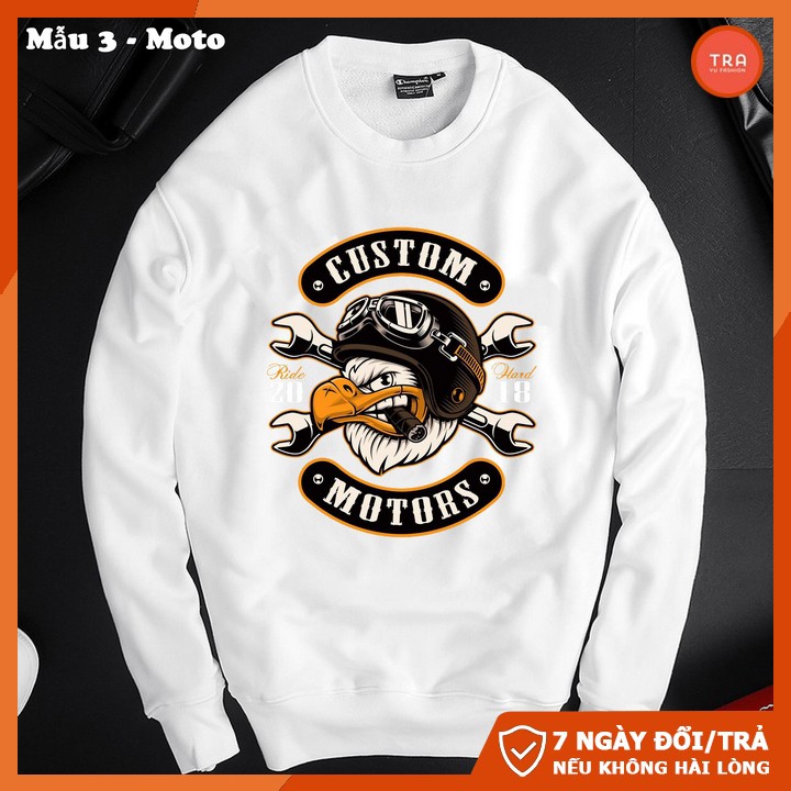 BST Áo thun nam dài tay đẹp in 3D KTS. Áo nỉ thái dày mịn in đầu lâu SW316 | BigBuy360 - bigbuy360.vn