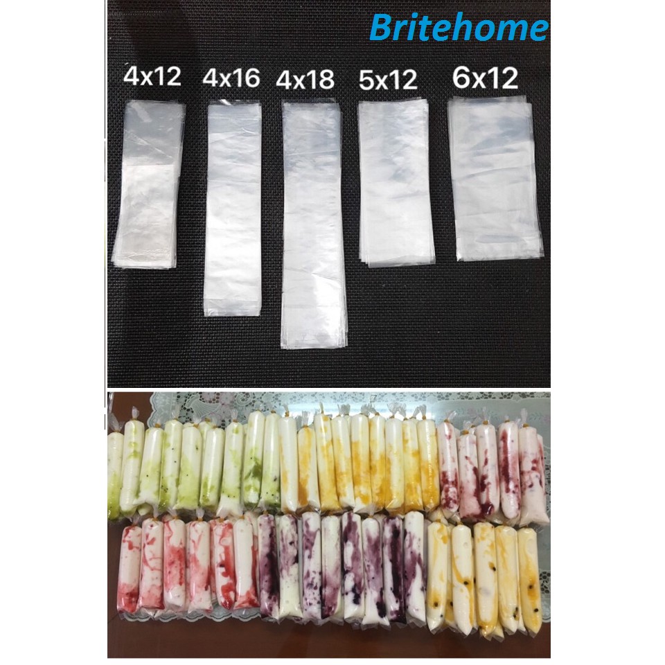 Túi Nilon Làm Kem, Sữa Chua Size (5,5 x12) và (6,5 x 14)