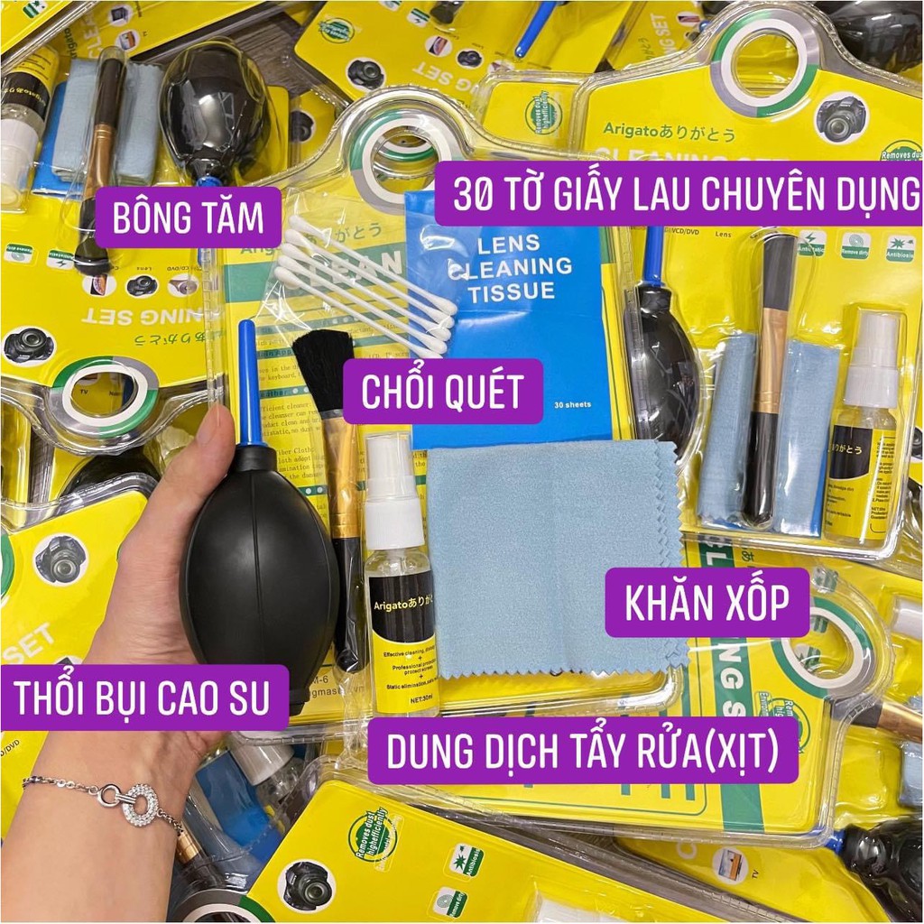 Bộ Vệ Sinh 6 Món Dành Cho Máy Tính - Điện Thoại - Tivi - Máy Ảnh
