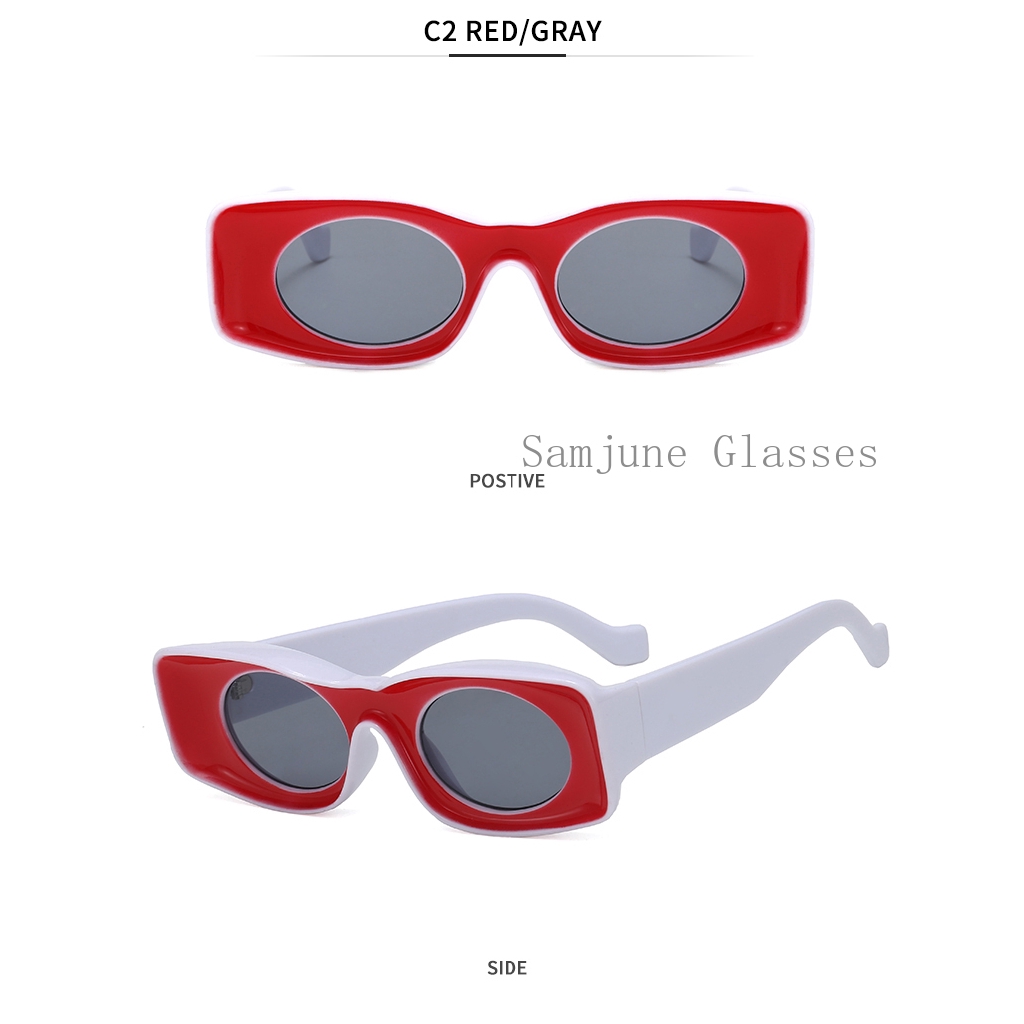Kính Râm Samjune Gọng Vuông Phong Cách Sành Điệu Cho Nam Và Nữ