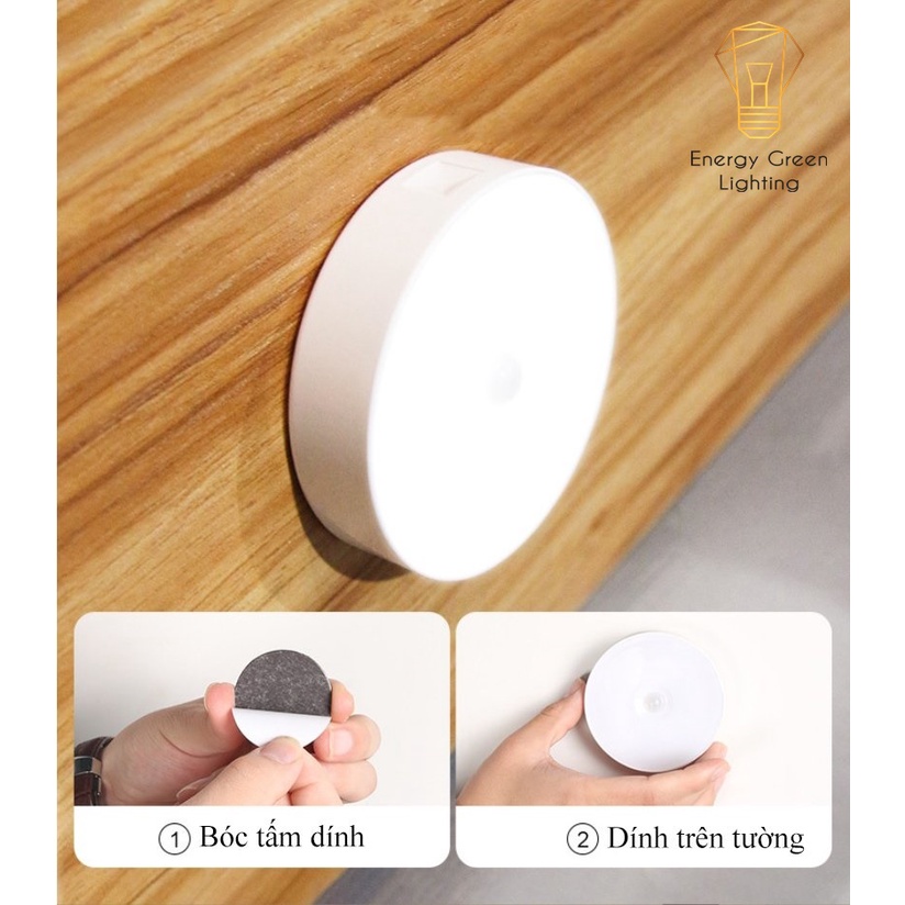 Đèn LED Cảm Biến Chuyển Động Thông Minh Energy Green Lighting G11 - Dán Tường Dán Tủ Tháo Rời Di Động Pin Sạc