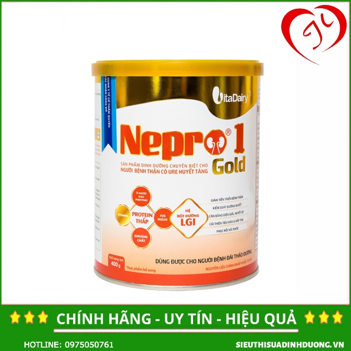 Sữa Nepro Gold 1 400g - Dành cho người bệnh thận có URE huyết tăng