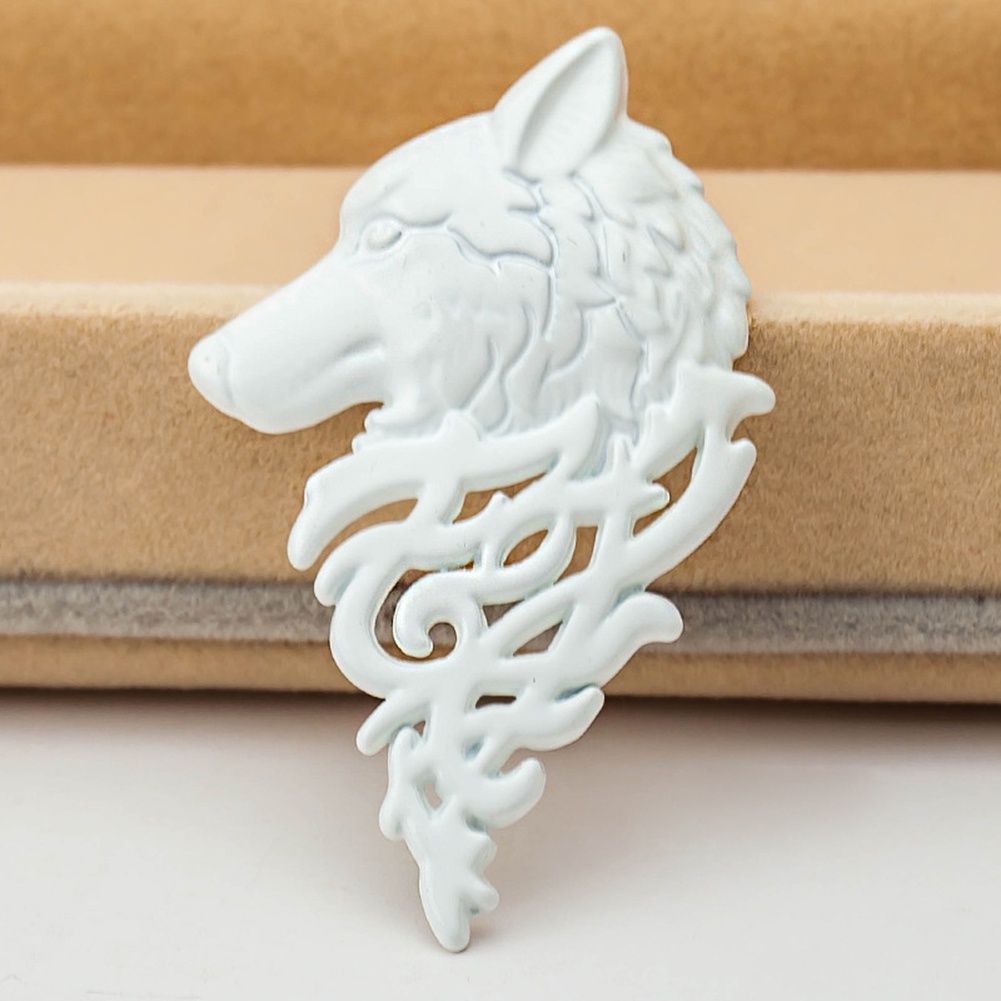 YOML✔Vintage Women Men Wolf Lapel Brooch Pin Collar Jewelry Shirt Jeans Jacket Badge