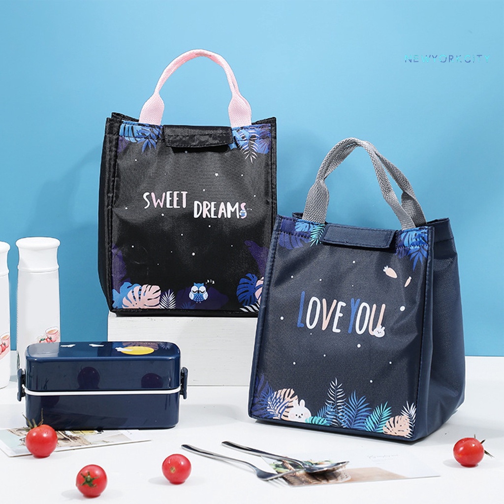 Túi Tote Cách Nhiệt Bằng Vải Oxford Mịn Chống Dầu Sức Chứa Lớn