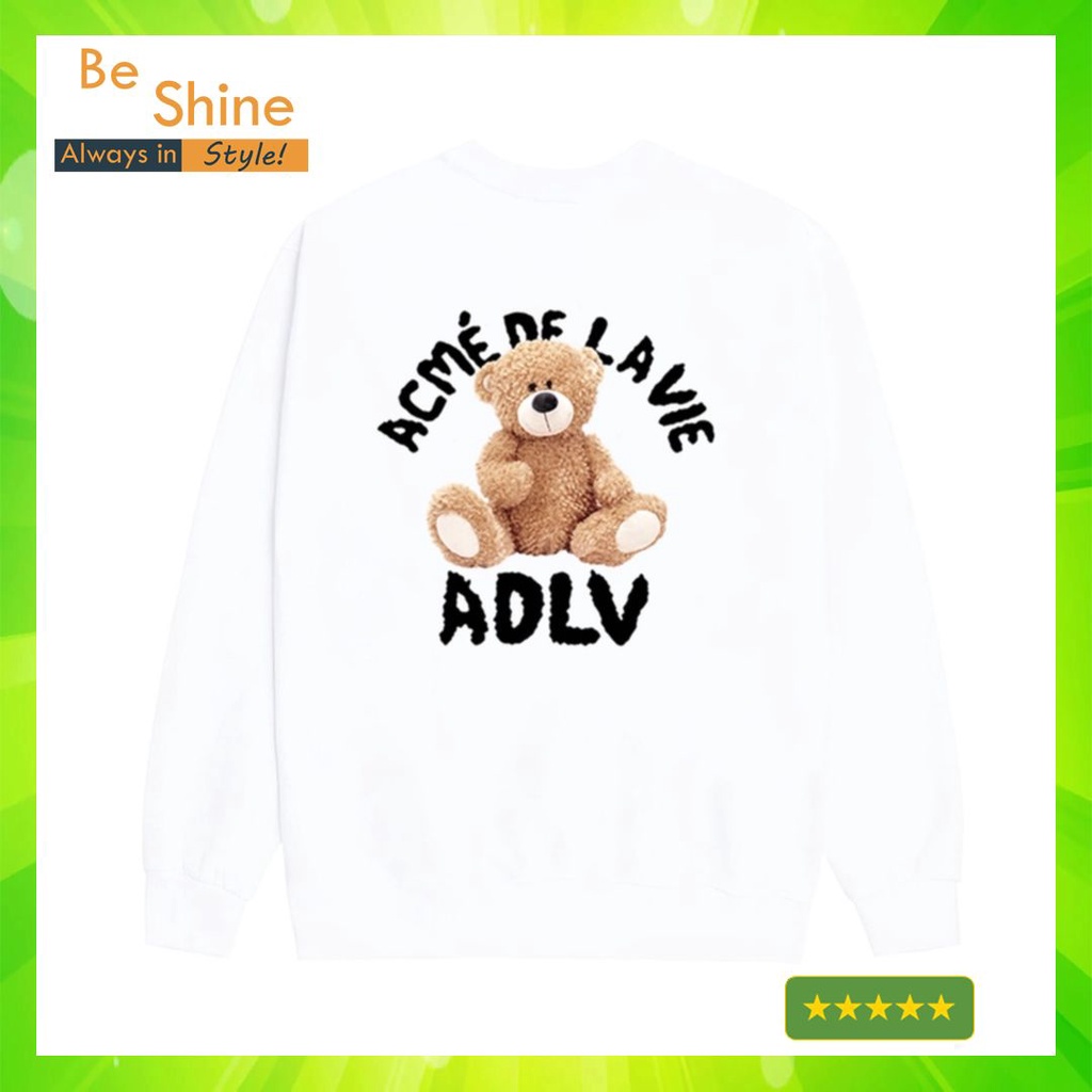 Áo sweater ADLV Form Rộng Unisex - Áo nỉ dài tay da cá In Hình Local Brand - Beshine Store