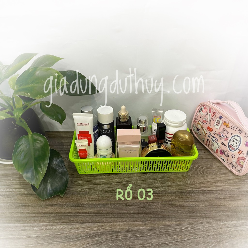 Rổ Nhựa Chữ Nhật Dài Nhiều Màu Đựng Bút Viết, Đựng Vật Dụng Dài Nhiều Màu Với 4 Kích Thước, Nhựa PP Chính Phẩm, Bền Đẹp | BigBuy360 - bigbuy360.vn