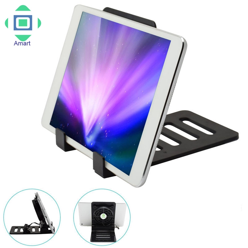Giá đỡ có quạt tản nhiệt có thể điều chỉnh góc độ cho các loại điện thoại và máy tính bảng