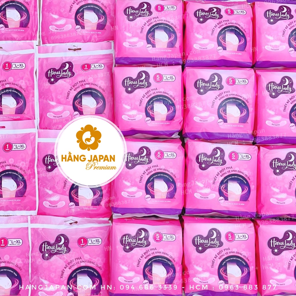 Băng vệ sinh dạng quần HARULADY L-XL mềm mại , thấm hút , thoải mái và tiện lợi