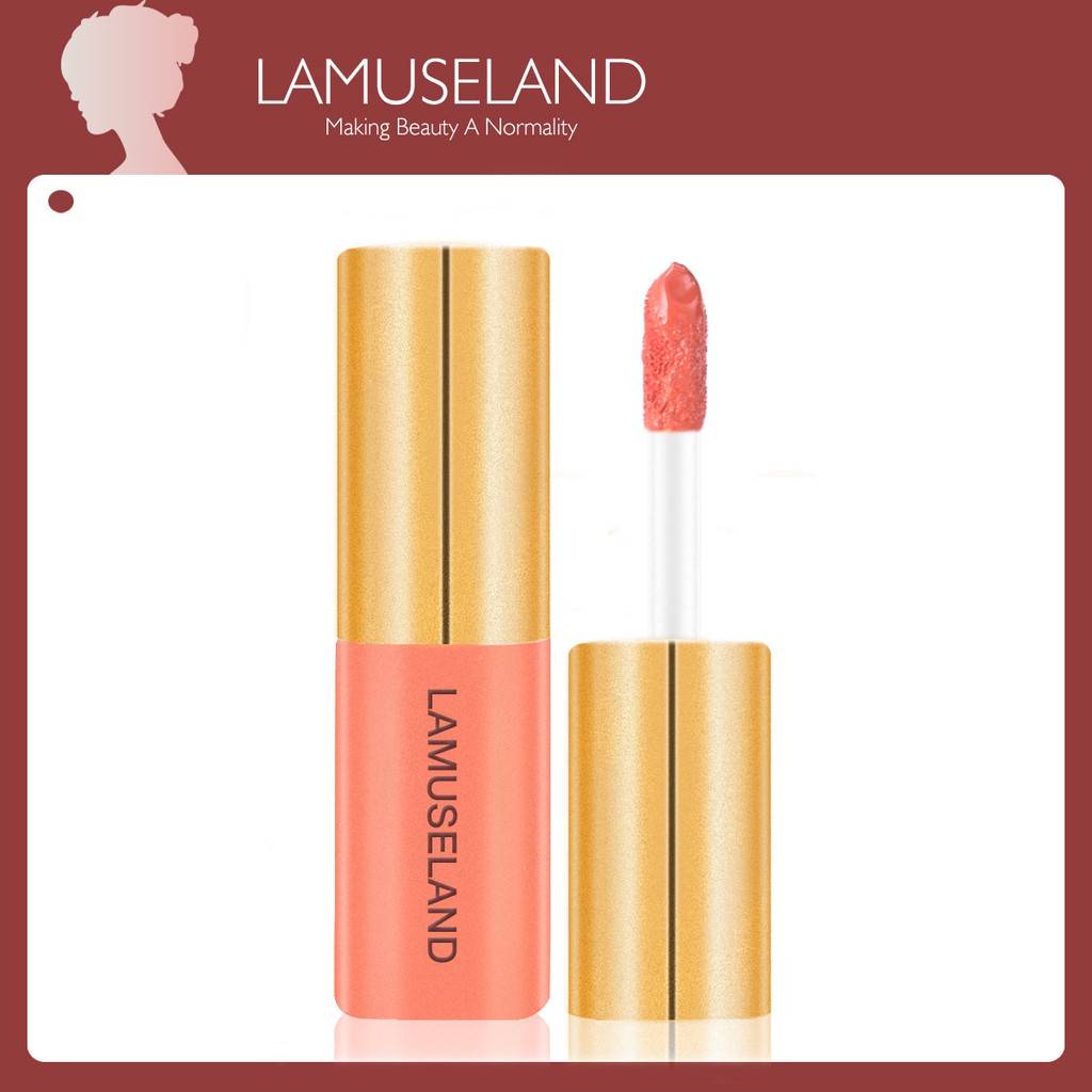 Son kem LAMUSELAND LA005 dưỡng ẩm thiết kế xinh xắn 12 màu tùy chọn khối lượng tinh 3.5G