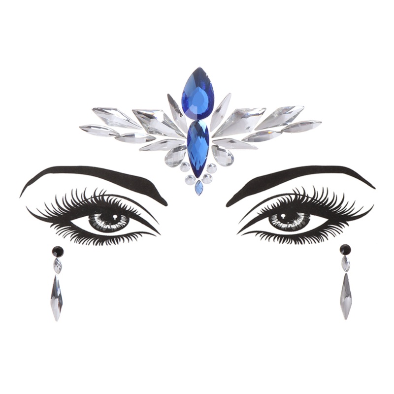 Đá Acrylic 17 Loại Dán Mặt / Mắt / Hình Xăm Nghệ Thuật Cho Tiệc Tùng