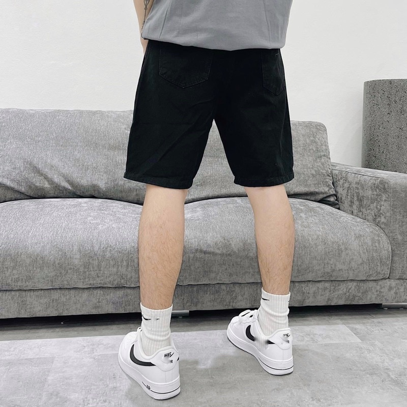 Quần short jean kaki nam chất kaki jean Co dãn phù hợp nam nữ KunShop 02