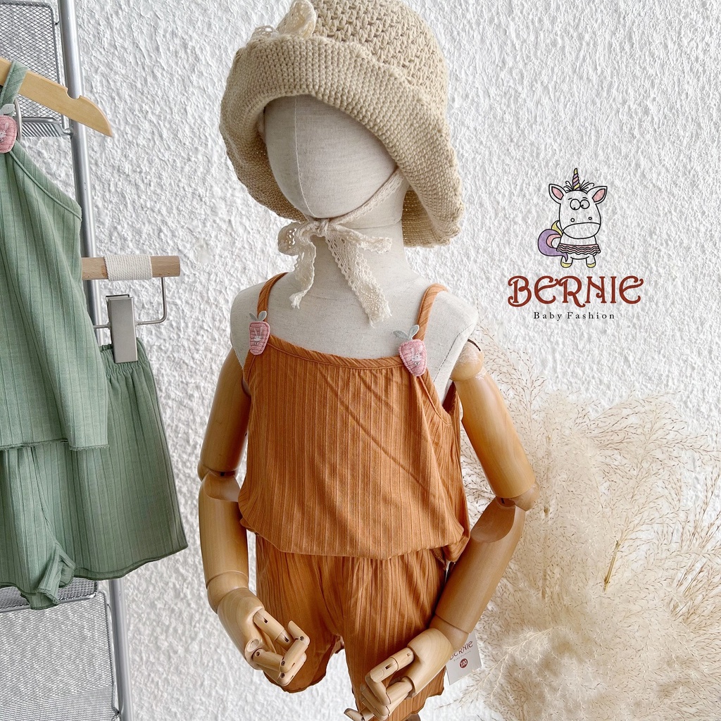 Bộ hai dây dễ thương bé gái, bộ thun gân 2 dây mềm mát đáng yêu