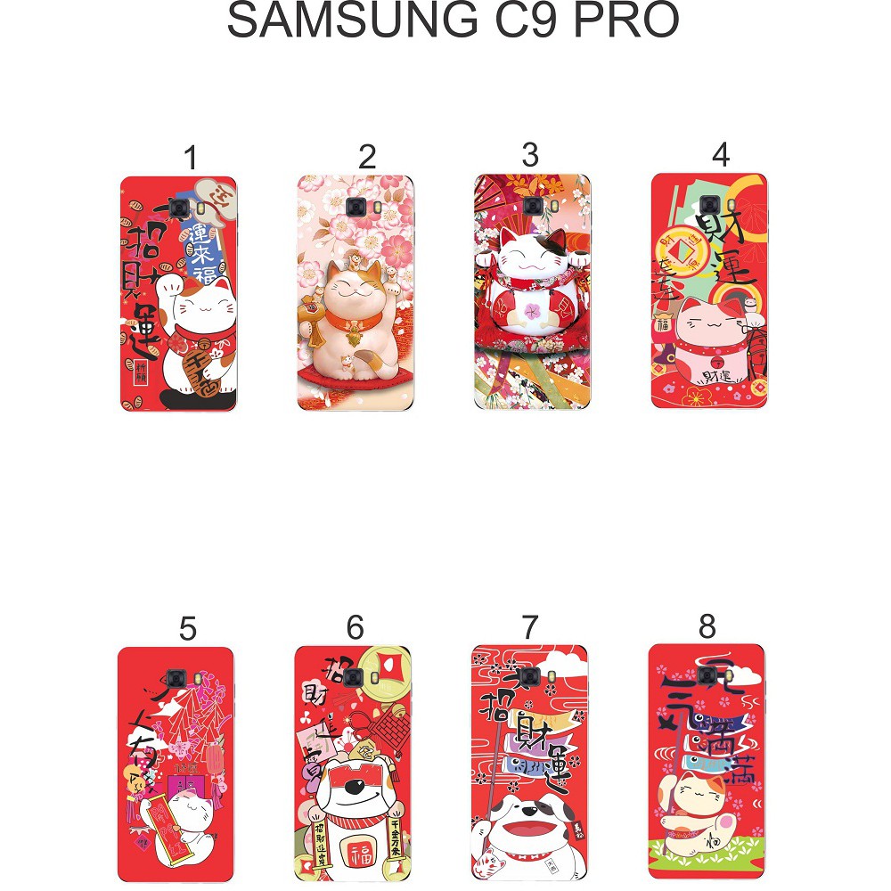 Ốp lưng Samsung C9 Pro dẻo in hình Thần Tài