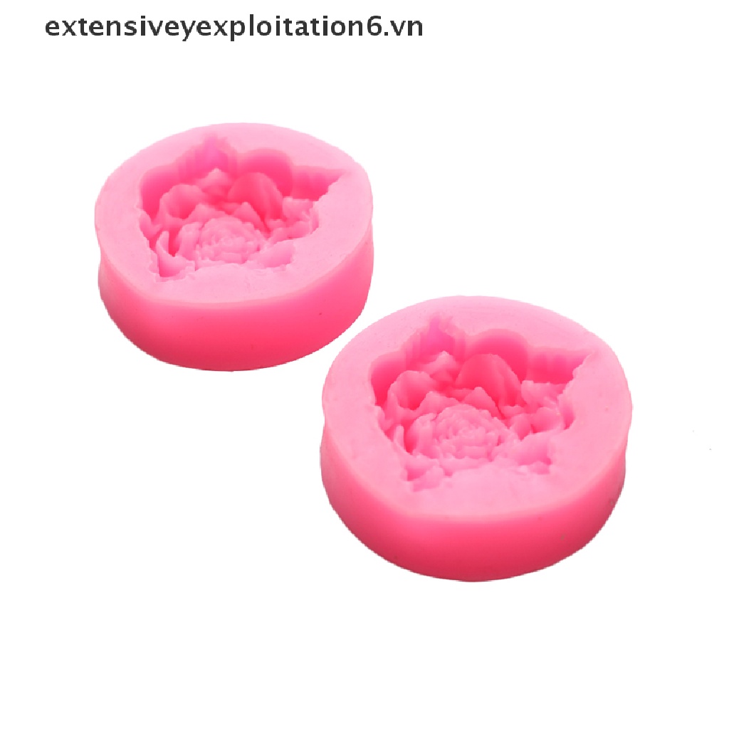 Khuôn Silicone Làm Bánh Tạo Hình Hoa Hồng 3D Độc Đáo Tiện Dụng E6VN / E6VN