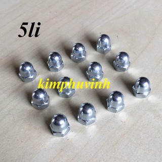 20 Đai ốc chỏm cầu M5 - Đai ốc mũ - Tán chỏm cầu 5ly