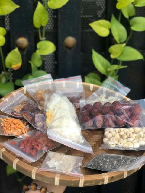 Set chè dưỡng nhan TUYẾT YẾN 500g nấu 12 chai 330ml