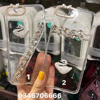 Ốp lưng kính trong đính đá Iphone ♥️♥️