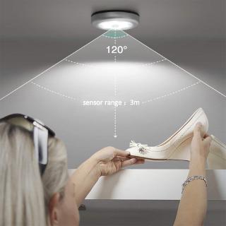 3 LED Push Touch Lamp Kitchen Cabinet Closet Night Wall Light