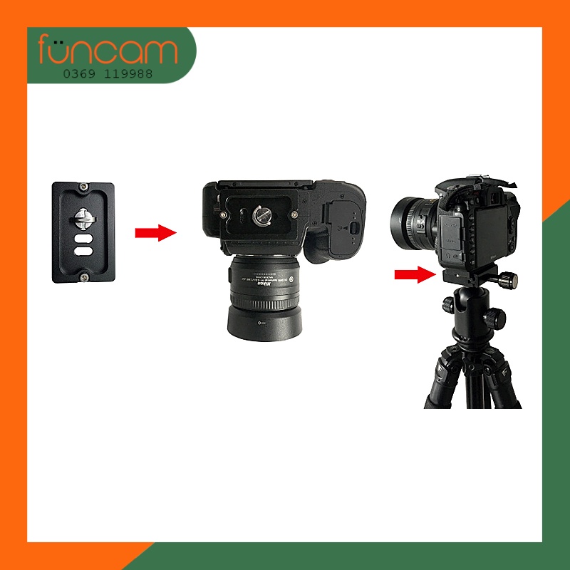 ĐẾ GẮN MÁY ẢNH VÀO CHÂN MÁY