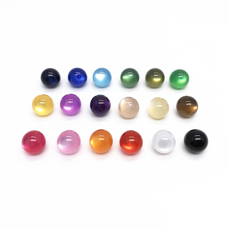 10 Nút tròn bằng nhựa resin dùng làm đồ thủ công DIY tiện lợi