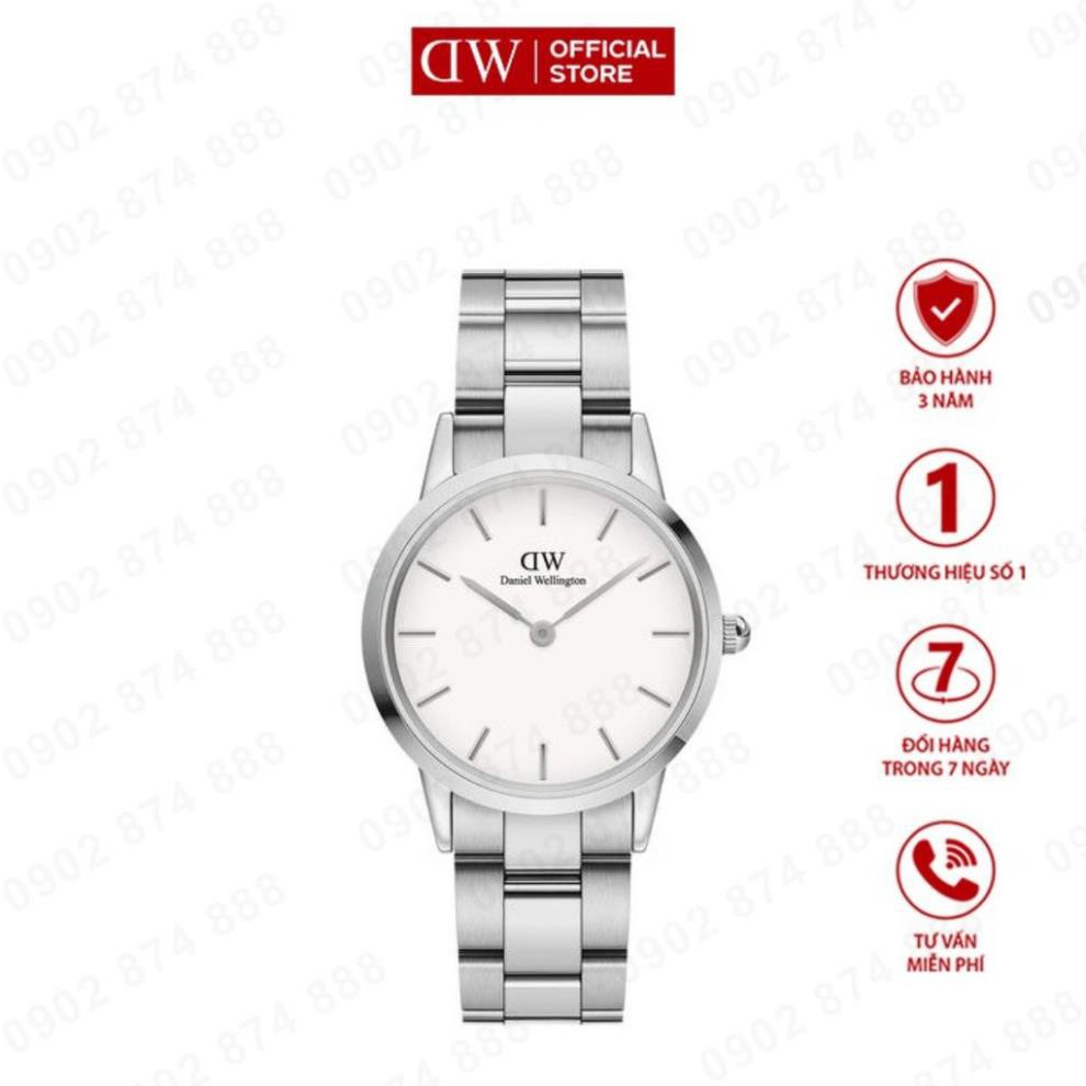 (Chính Hãng) Đồng hồ Nam Nữ Daniel Wellington Iconic Link Silver DW00100207