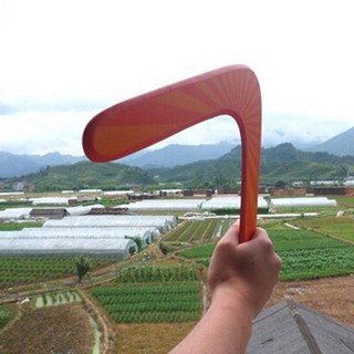 ♐Wooden Boomerang classic V shape Frisbee Flying Saucer Toys child outd[SA.VN]