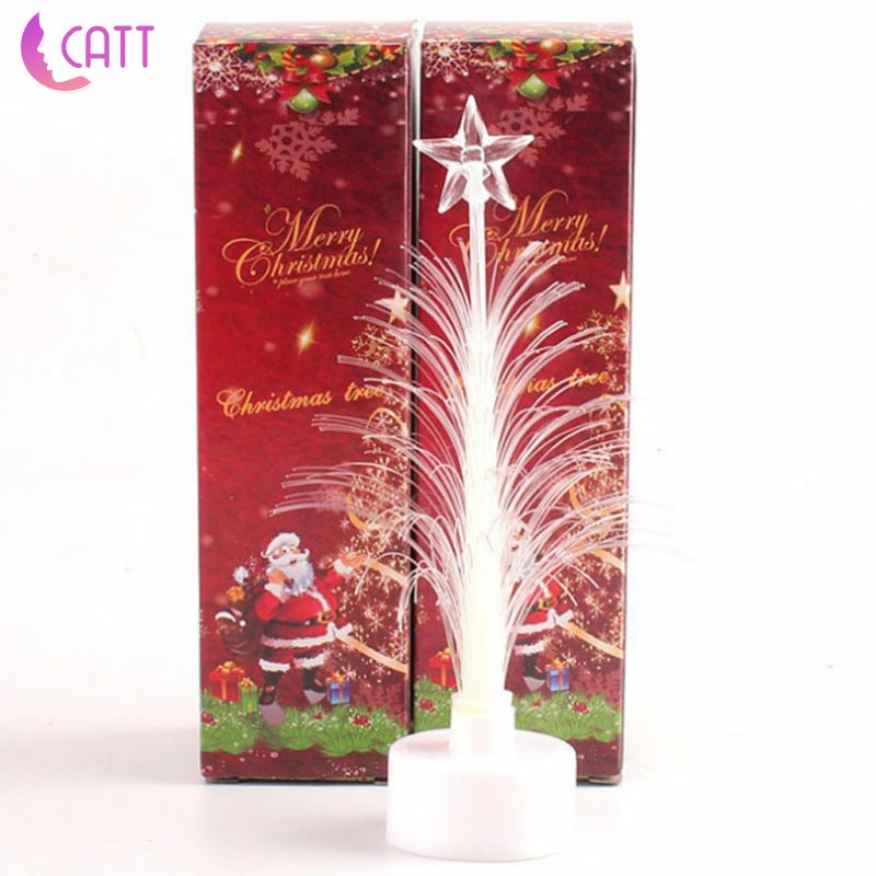 Đèn LED sợi quang nhiều màu sắc dùng làm quà tặng cho bé Cây thông noel