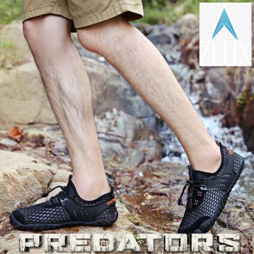 GIÀY ĐI PHƯỢT 🔥 MÀU ĐEN_TREKKING 🔥 LEO NÚI_LỘI SUỐI_TẬP GYM_YOGA 🔥 ĐẾ CAO SU_VẢI LƯỚI MESH