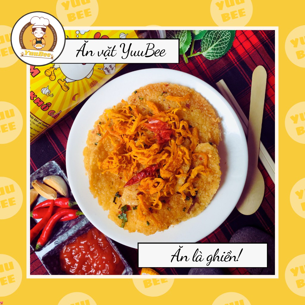 Cơm cháy lắc khô gà chiên mắm hành giòn rụm thơm ngon siêu rẻ 300g YUUBEE - Đồ ăn vặt Việt Nam - Ăn vặt YuuBee | BigBuy360 - bigbuy360.vn