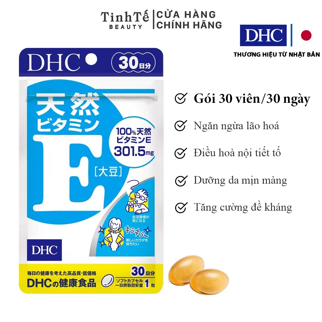 Viên uống bảo vệ sức khỏe DHC bổ sung Vitamin E tự nhiên ( 30 Ngày )