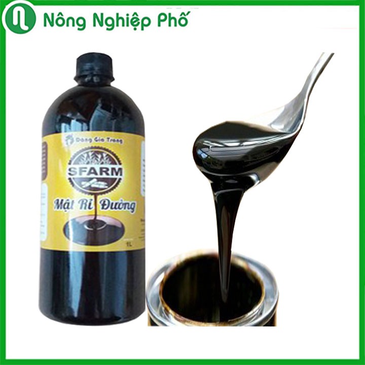 Mật Rỉ Đường Molasses SFARM Cao Cấp Hỗ Trợ Cải Tạo Đất, Chất Xúc Tác Ủ Phân 1 Lít