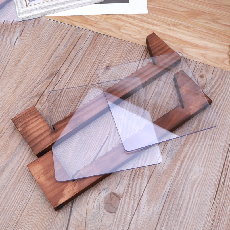 Giá Đỡ Đĩa Than Bằng Gỗ Acrylic Trong Suốt Kèm 20 Đầu Thu Âm Thiết Kế Hiện Đại