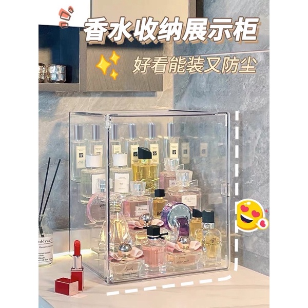 Tủ đựng nước hoa viền gold cao cấp