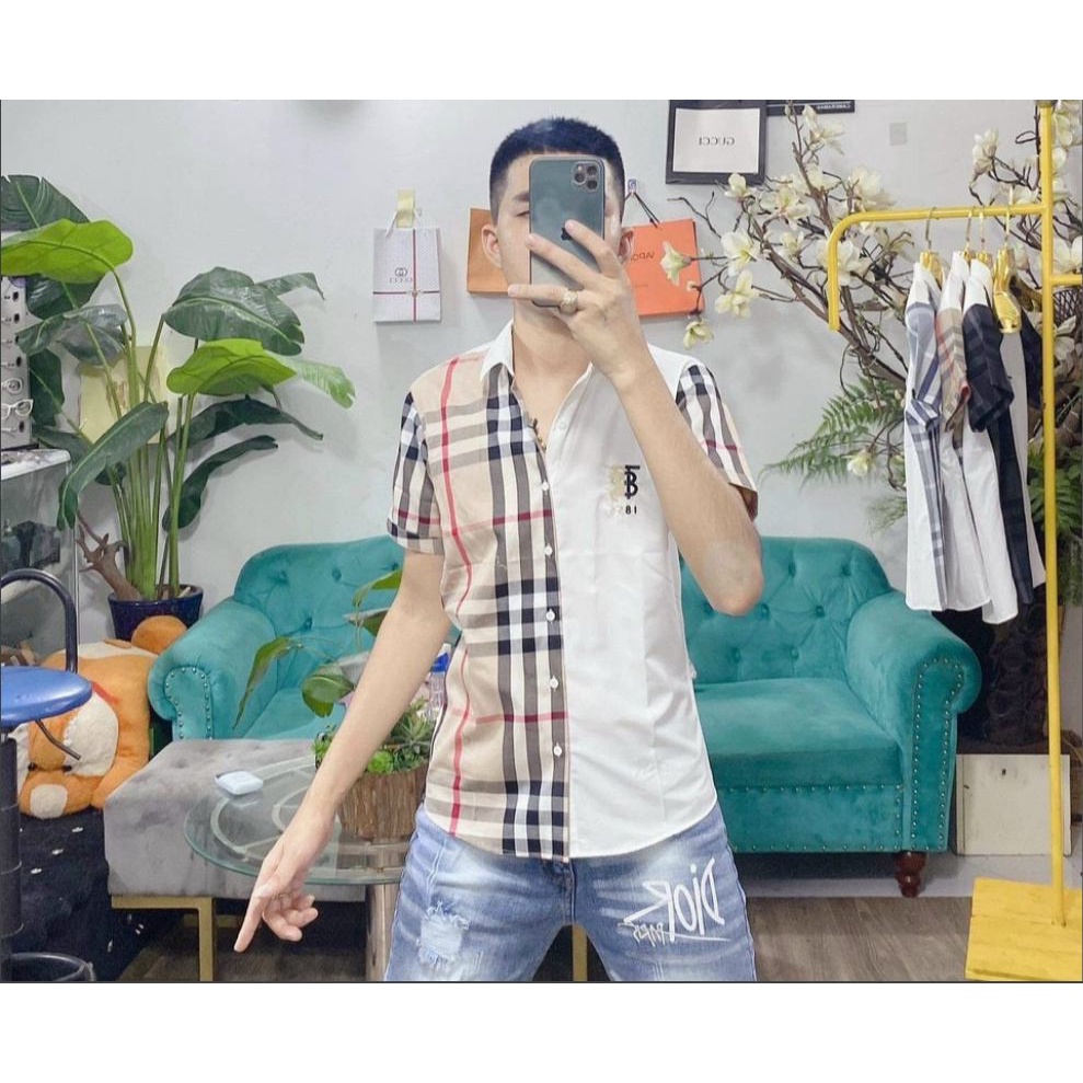 ÁO SƠ MI NAM NGẮN TAY MẪU THÊU LOGO HOT NHẤT 2022