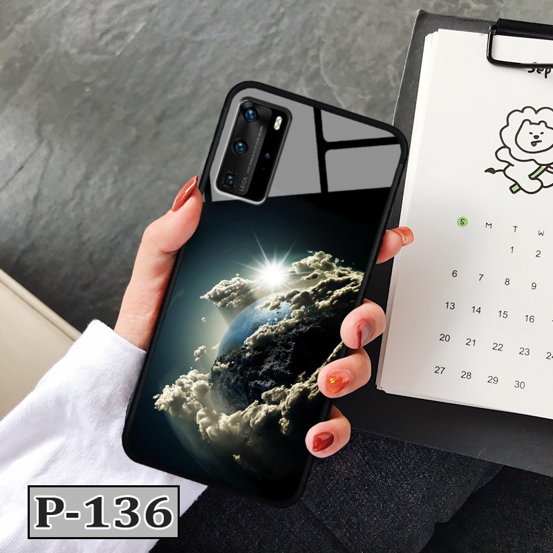 Ốp Huawei P40 Pro - lưng kính in hình 3D