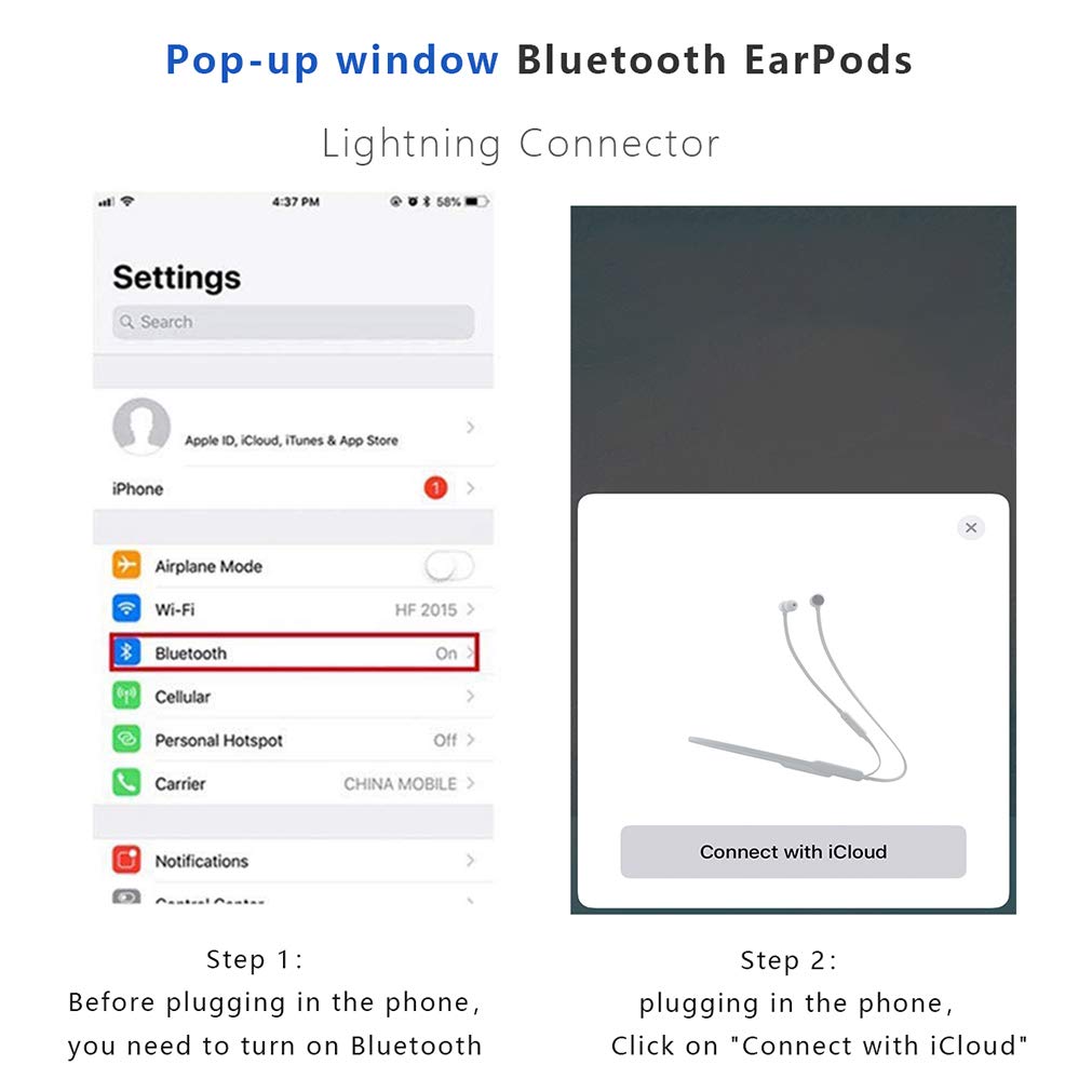 Tai Nghe Nhét Tai Bluetooth Có Dây/ Mic Cho Iphone 11 Pro Max X Xr Xs 8 7 6 6s Plus 5 5s | BigBuy360 - bigbuy360.vn