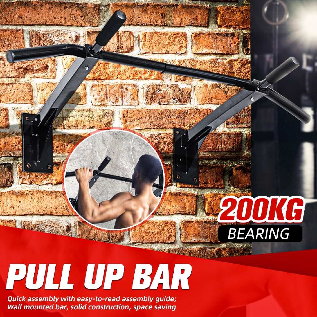 Trong nhà Thiết bị thể thao Thể dục ngang Bar Goplus Lạnh Treo Tường Pull Up Chin Up Bar đa chức năng Trang chủ phòng tập thể dục Thể dục các bắp tay của cánh tay ở phía sau