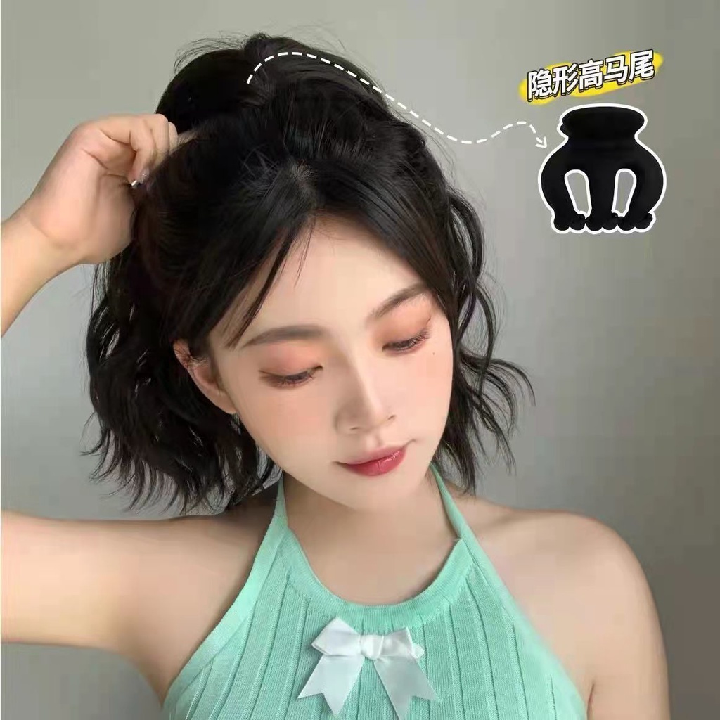 Jin Chen Kẹp Tóc Đuôi Ngựa Cỡ Nhỏ Hình Quả Bí Ngô/Cá Mập Phía Sau