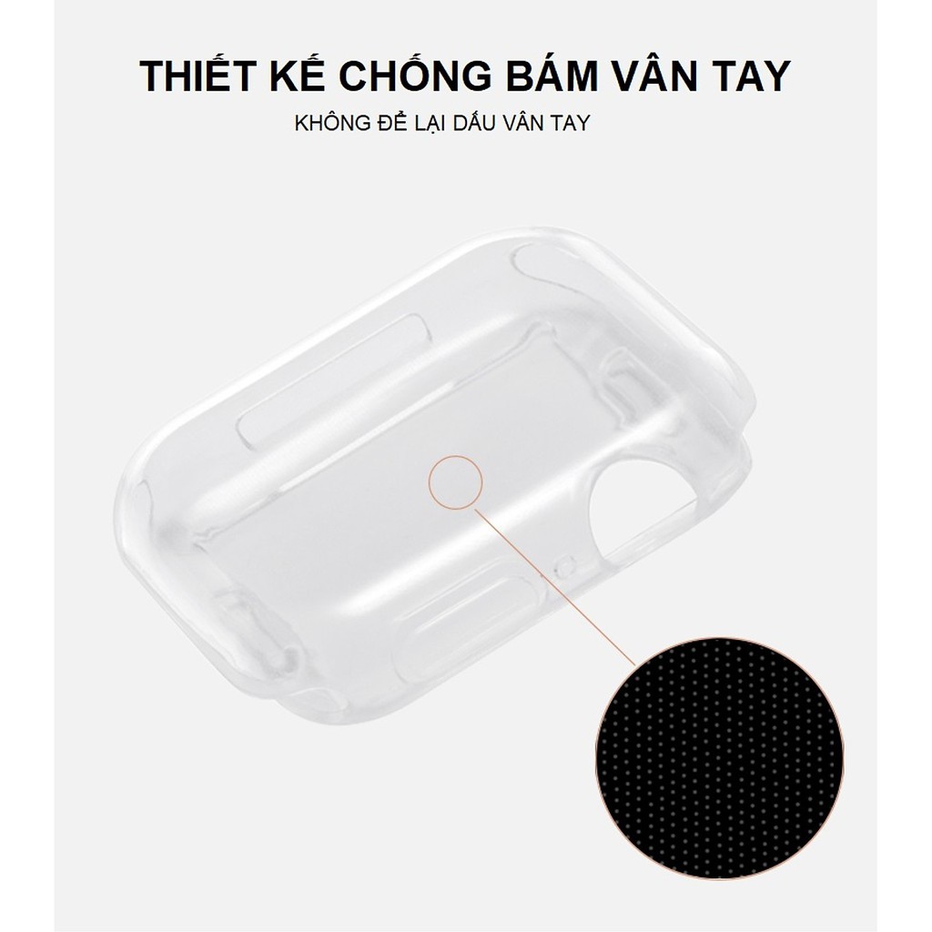 Bộ 2 Case Ốp Dẻo Silicon Dành Cho Apple Watch 38mm Series 3 2 1 (Chống Va Đập Trầy Xước, Chống Bụi, Bảo Vệ Viền Và Mặt Đ