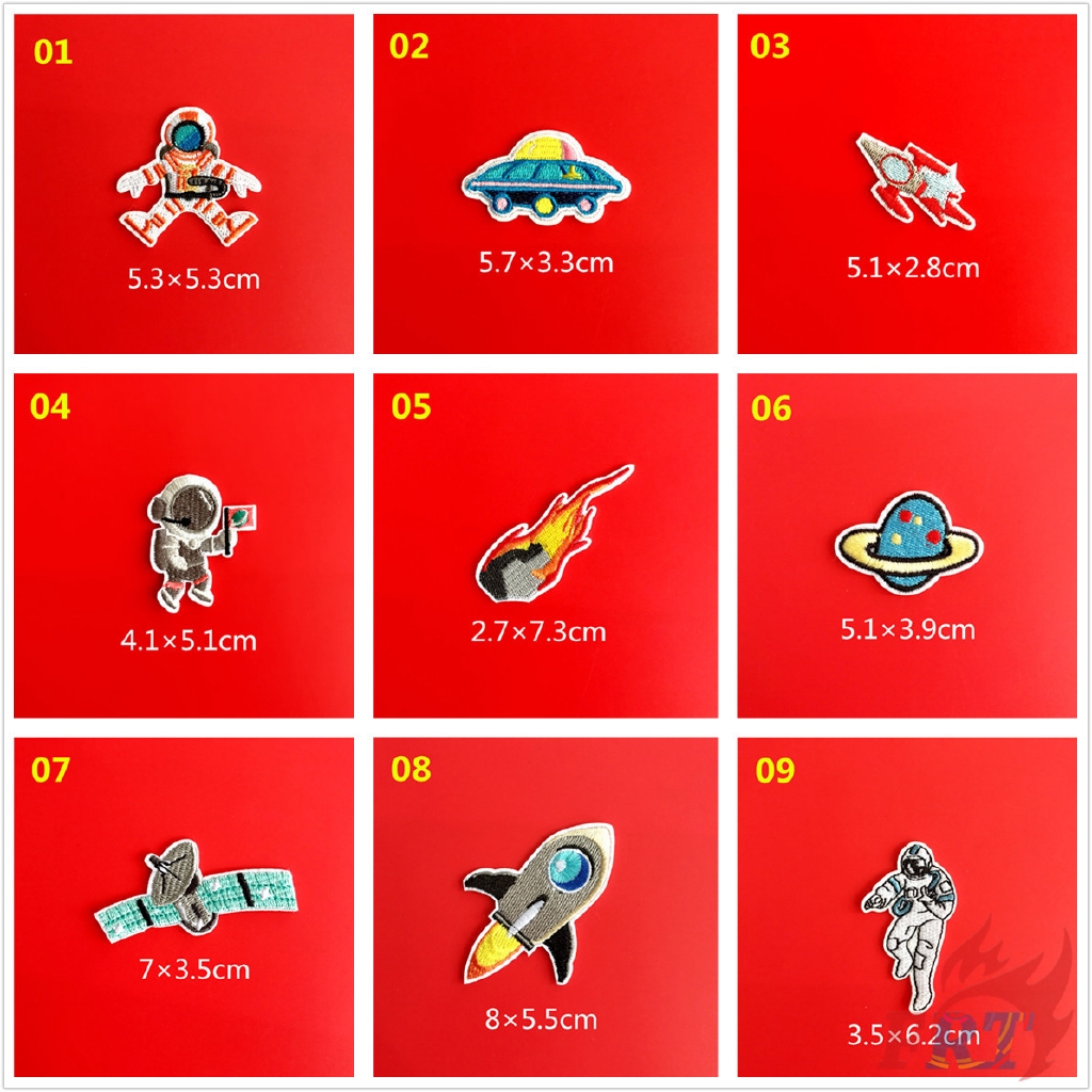 1 Huy Hiệu Ủi Áo Hình Phi Hành Gia Nasa - Explorer（☸ Space Explorer Patch ☸）（Space S-3）