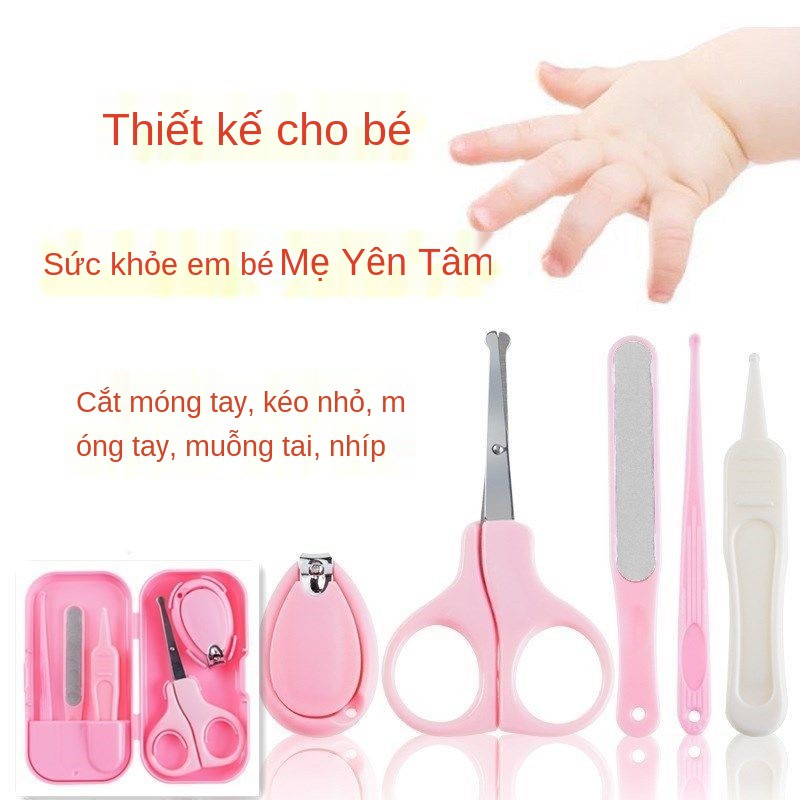 Bộ Kẹp Móng Tay Cho Trẻ Sơ Sinh Bé Sinh, Dũa Tay, Chống Thịt