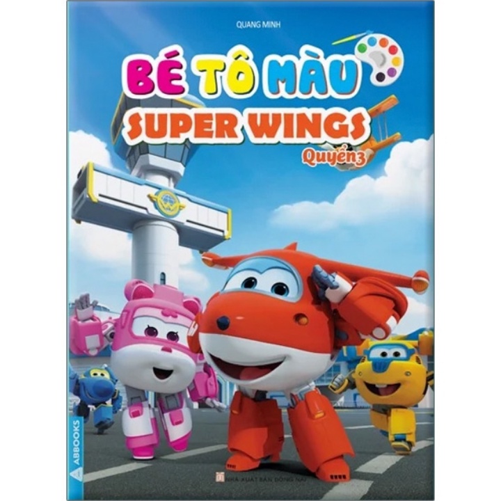 Sách - Combo Bé Tô Màu - Super Wings (Bộ 4 Cuốn)