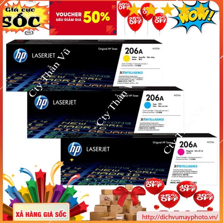 Hộp mực cho máy in Laser màu HP PRO 255DWHP206A  chất lượng bản in đen trắng tuyệt hảo kholinhkienmayin